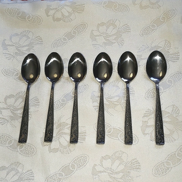 Teaspoon set of 6 stainless - Picture 1 of 10